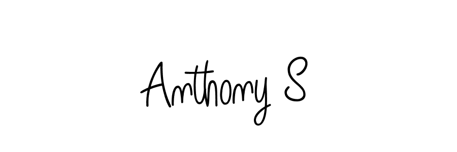 Also we have Anthony S name is the best signature style. Create professional handwritten signature collection using Angelique-Rose-font-FFP autograph style. Anthony S signature style 5 images and pictures png