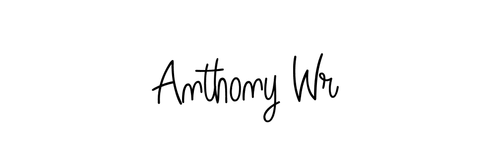 Make a beautiful signature design for name Anthony Wr. With this signature (Angelique-Rose-font-FFP) style, you can create a handwritten signature for free. Anthony Wr signature style 5 images and pictures png
