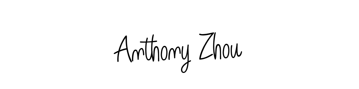 Also we have Anthony Zhou name is the best signature style. Create professional handwritten signature collection using Angelique-Rose-font-FFP autograph style. Anthony Zhou signature style 5 images and pictures png