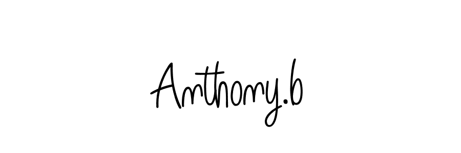 Also we have Anthony.b name is the best signature style. Create professional handwritten signature collection using Angelique-Rose-font-FFP autograph style. Anthony.b signature style 5 images and pictures png