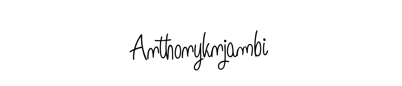 You should practise on your own different ways (Angelique-Rose-font-FFP) to write your name (Anthonyknjambi) in signature. don't let someone else do it for you. Anthonyknjambi signature style 5 images and pictures png