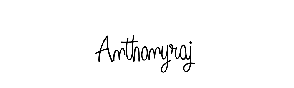 Also we have Anthonyraj name is the best signature style. Create professional handwritten signature collection using Angelique-Rose-font-FFP autograph style. Anthonyraj signature style 5 images and pictures png