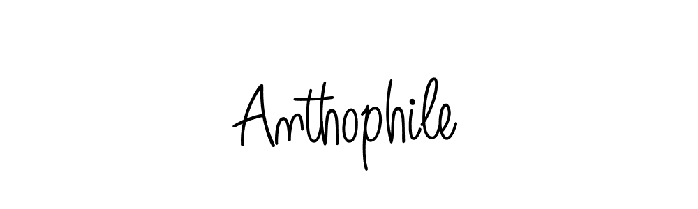 Anthophile stylish signature style. Best Handwritten Sign (Angelique-Rose-font-FFP) for my name. Handwritten Signature Collection Ideas for my name Anthophile. Anthophile signature style 5 images and pictures png