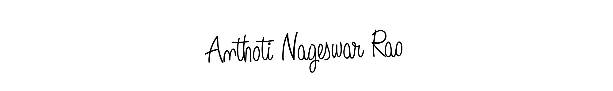 The best way (Angelique-Rose-font-FFP) to make a short signature is to pick only two or three words in your name. The name Anthoti Nageswar Rao include a total of six letters. For converting this name. Anthoti Nageswar Rao signature style 5 images and pictures png