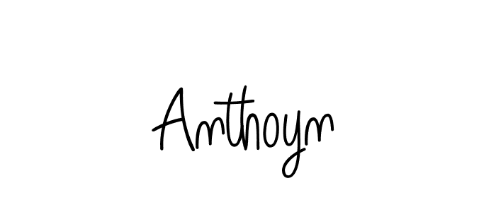 Create a beautiful signature design for name Anthoyn. With this signature (Angelique-Rose-font-FFP) fonts, you can make a handwritten signature for free. Anthoyn signature style 5 images and pictures png