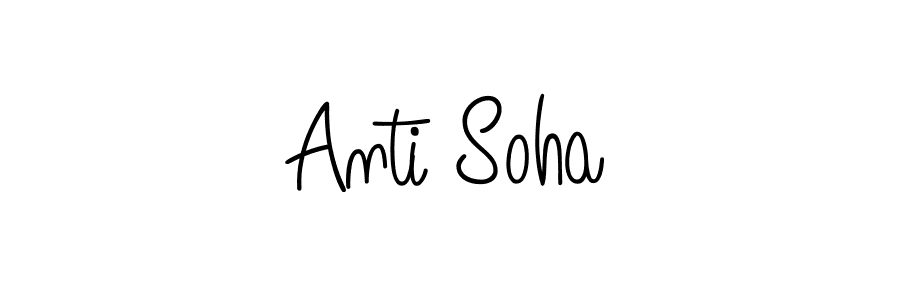 Check out images of Autograph of Anti Soha name. Actor Anti Soha Signature Style. Angelique-Rose-font-FFP is a professional sign style online. Anti Soha signature style 5 images and pictures png