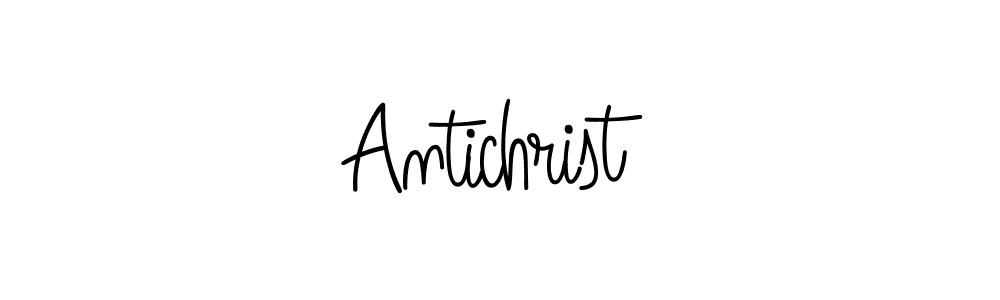 Antichrist stylish signature style. Best Handwritten Sign (Angelique-Rose-font-FFP) for my name. Handwritten Signature Collection Ideas for my name Antichrist. Antichrist signature style 5 images and pictures png