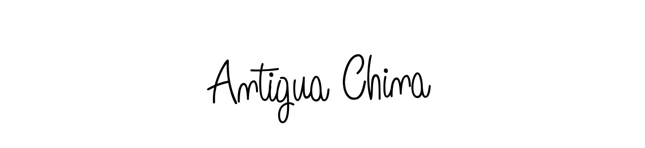 How to make Antigua China signature? Angelique-Rose-font-FFP is a professional autograph style. Create handwritten signature for Antigua China name. Antigua China signature style 5 images and pictures png