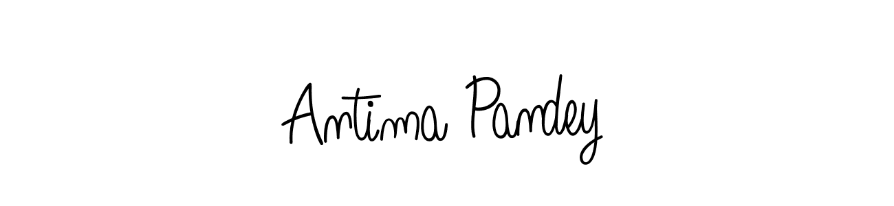 Make a beautiful signature design for name Antima Pandey. With this signature (Angelique-Rose-font-FFP) style, you can create a handwritten signature for free. Antima Pandey signature style 5 images and pictures png