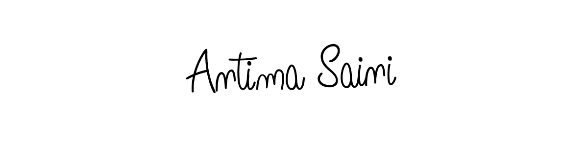 Once you've used our free online signature maker to create your best signature Angelique-Rose-font-FFP style, it's time to enjoy all of the benefits that Antima Saini name signing documents. Antima Saini signature style 5 images and pictures png