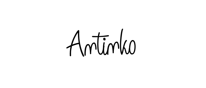 You should practise on your own different ways (Angelique-Rose-font-FFP) to write your name (Antinko) in signature. don't let someone else do it for you. Antinko signature style 5 images and pictures png