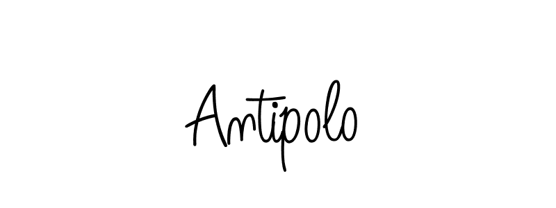 Antipolo stylish signature style. Best Handwritten Sign (Angelique-Rose-font-FFP) for my name. Handwritten Signature Collection Ideas for my name Antipolo. Antipolo signature style 5 images and pictures png