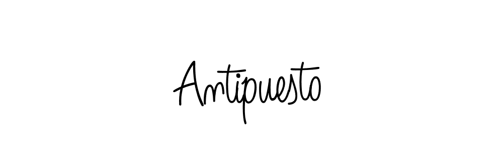 Antipuesto stylish signature style. Best Handwritten Sign (Angelique-Rose-font-FFP) for my name. Handwritten Signature Collection Ideas for my name Antipuesto. Antipuesto signature style 5 images and pictures png