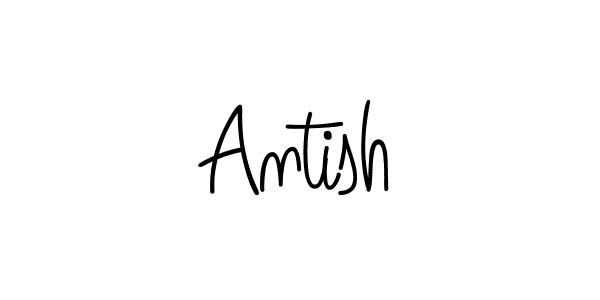 How to make Antish name signature. Use Angelique-Rose-font-FFP style for creating short signs online. This is the latest handwritten sign. Antish signature style 5 images and pictures png