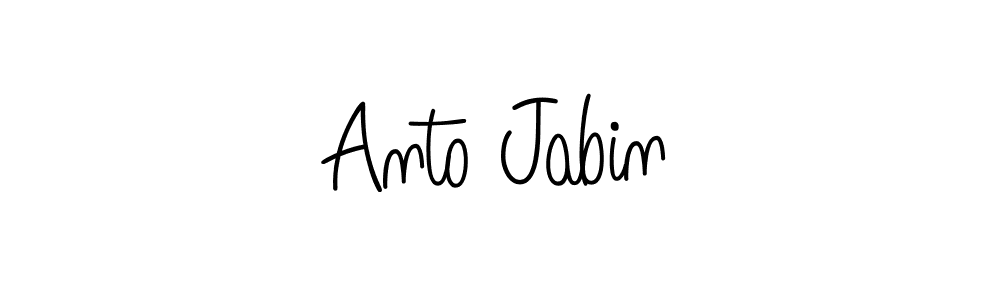 How to Draw Anto Jabin signature style? Angelique-Rose-font-FFP is a latest design signature styles for name Anto Jabin. Anto Jabin signature style 5 images and pictures png