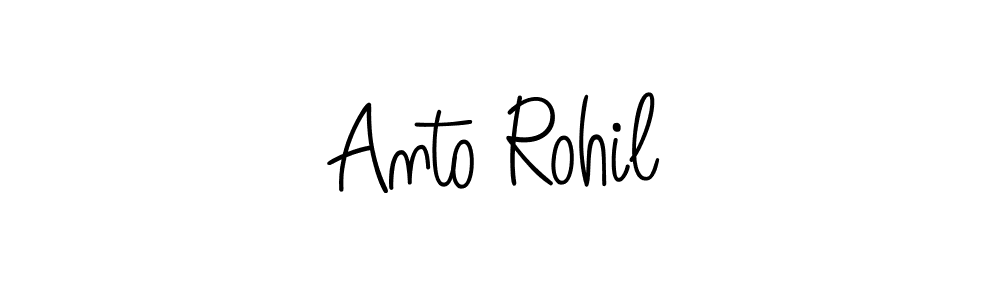 Make a beautiful signature design for name Anto Rohil. With this signature (Angelique-Rose-font-FFP) style, you can create a handwritten signature for free. Anto Rohil signature style 5 images and pictures png