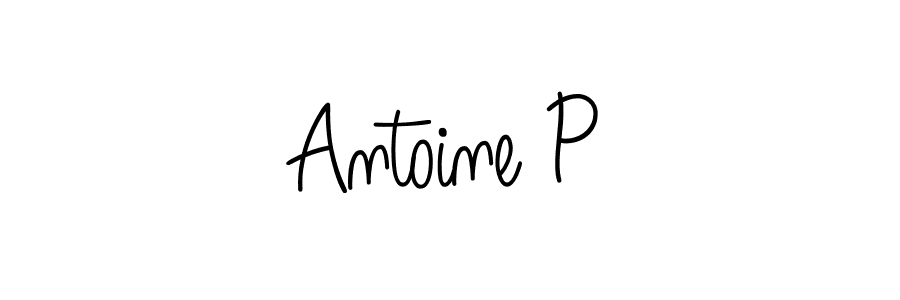 Use a signature maker to create a handwritten signature online. With this signature software, you can design (Angelique-Rose-font-FFP) your own signature for name Antoine P. Antoine P signature style 5 images and pictures png