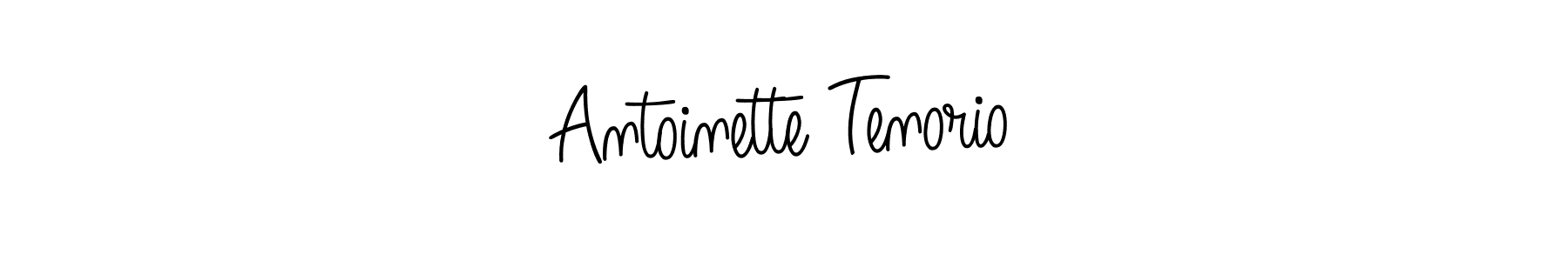 You should practise on your own different ways (Angelique-Rose-font-FFP) to write your name (Antoinette Tenorio) in signature. don't let someone else do it for you. Antoinette Tenorio signature style 5 images and pictures png