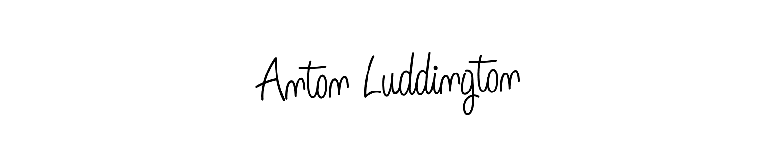 How to make Anton Luddington name signature. Use Angelique-Rose-font-FFP style for creating short signs online. This is the latest handwritten sign. Anton Luddington signature style 5 images and pictures png