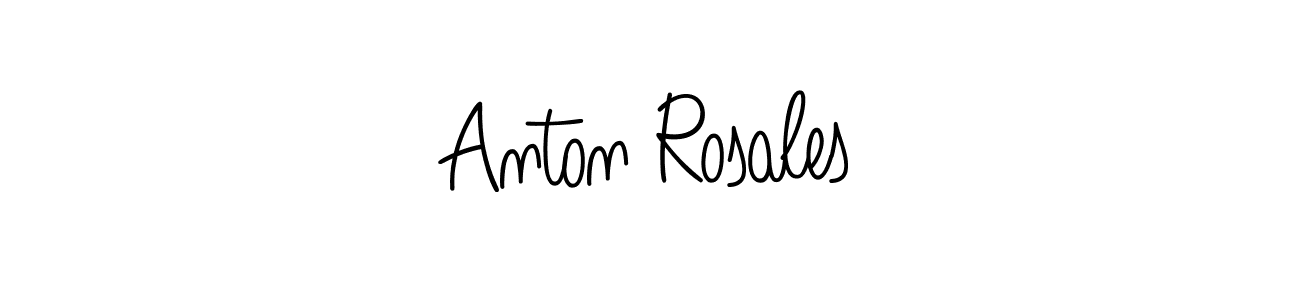 How to make Anton Rosales name signature. Use Angelique-Rose-font-FFP style for creating short signs online. This is the latest handwritten sign. Anton Rosales signature style 5 images and pictures png