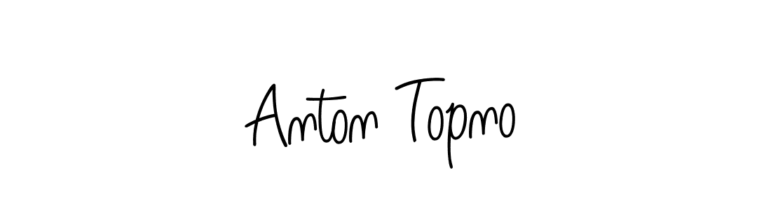 Design your own signature with our free online signature maker. With this signature software, you can create a handwritten (Angelique-Rose-font-FFP) signature for name Anton Topno. Anton Topno signature style 5 images and pictures png