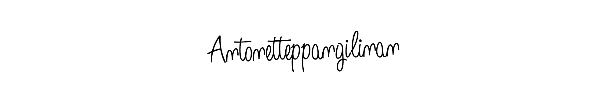 How to make Antonetteppangilinan name signature. Use Angelique-Rose-font-FFP style for creating short signs online. This is the latest handwritten sign. Antonetteppangilinan signature style 5 images and pictures png