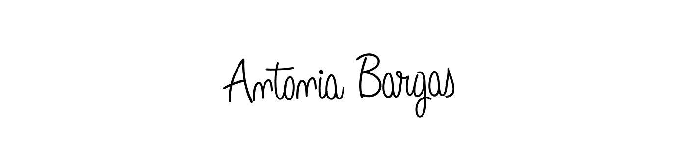 Antonia Bargas stylish signature style. Best Handwritten Sign (Angelique-Rose-font-FFP) for my name. Handwritten Signature Collection Ideas for my name Antonia Bargas. Antonia Bargas signature style 5 images and pictures png