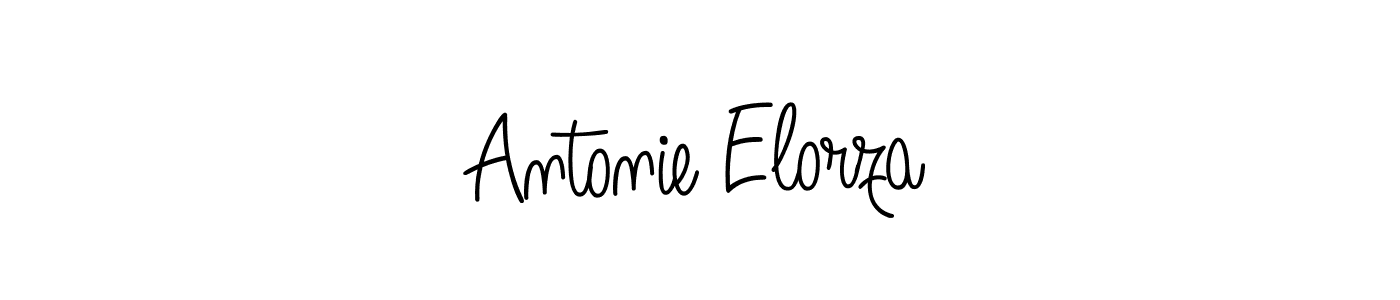 Make a beautiful signature design for name Antonie Elorza. With this signature (Angelique-Rose-font-FFP) style, you can create a handwritten signature for free. Antonie Elorza signature style 5 images and pictures png