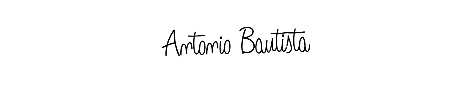 Make a beautiful signature design for name Antonio Bautista. With this signature (Angelique-Rose-font-FFP) style, you can create a handwritten signature for free. Antonio Bautista signature style 5 images and pictures png