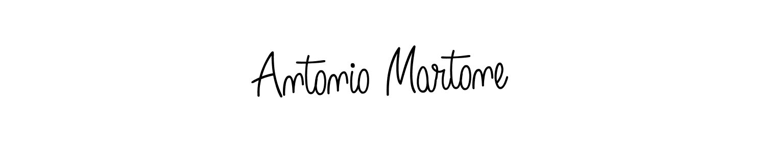 How to make Antonio Martone name signature. Use Angelique-Rose-font-FFP style for creating short signs online. This is the latest handwritten sign. Antonio Martone signature style 5 images and pictures png