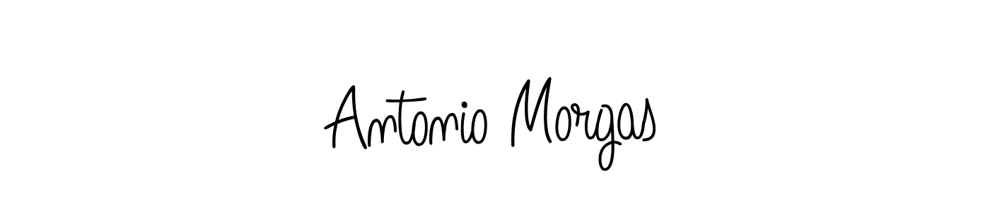 Make a beautiful signature design for name Antonio Morgas. With this signature (Angelique-Rose-font-FFP) style, you can create a handwritten signature for free. Antonio Morgas signature style 5 images and pictures png