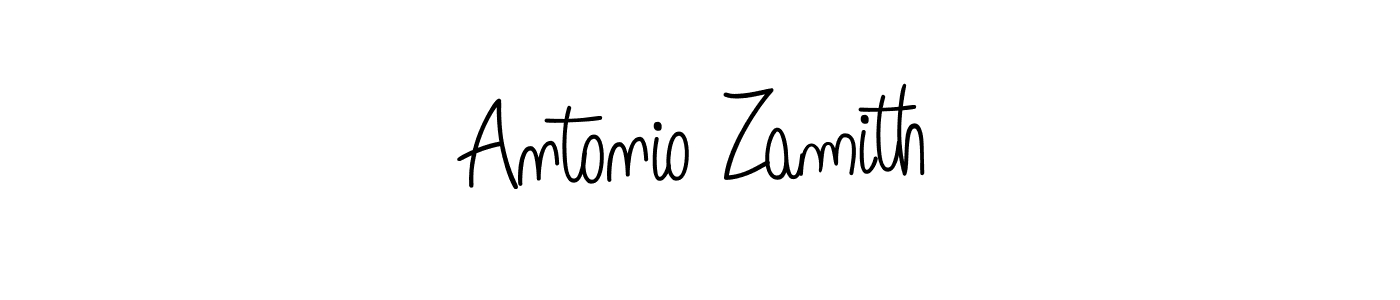 How to make Antonio Zamith signature? Angelique-Rose-font-FFP is a professional autograph style. Create handwritten signature for Antonio Zamith name. Antonio Zamith signature style 5 images and pictures png