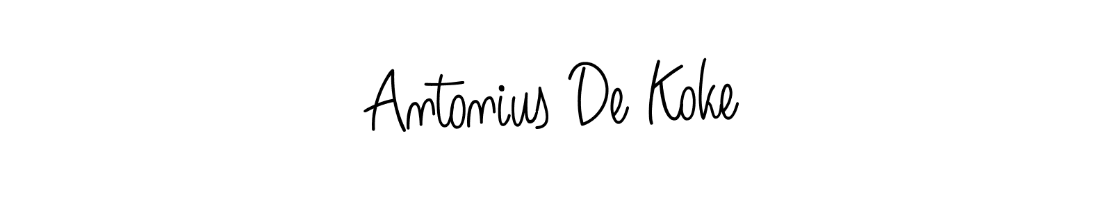 Make a beautiful signature design for name Antonius De Koke. Use this online signature maker to create a handwritten signature for free. Antonius De Koke signature style 5 images and pictures png