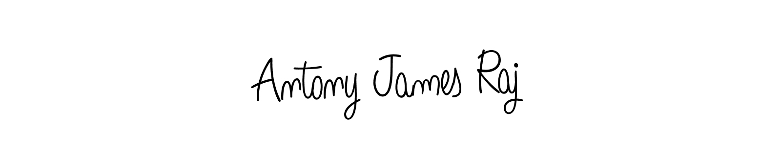 Antony James Raj stylish signature style. Best Handwritten Sign (Angelique-Rose-font-FFP) for my name. Handwritten Signature Collection Ideas for my name Antony James Raj. Antony James Raj signature style 5 images and pictures png