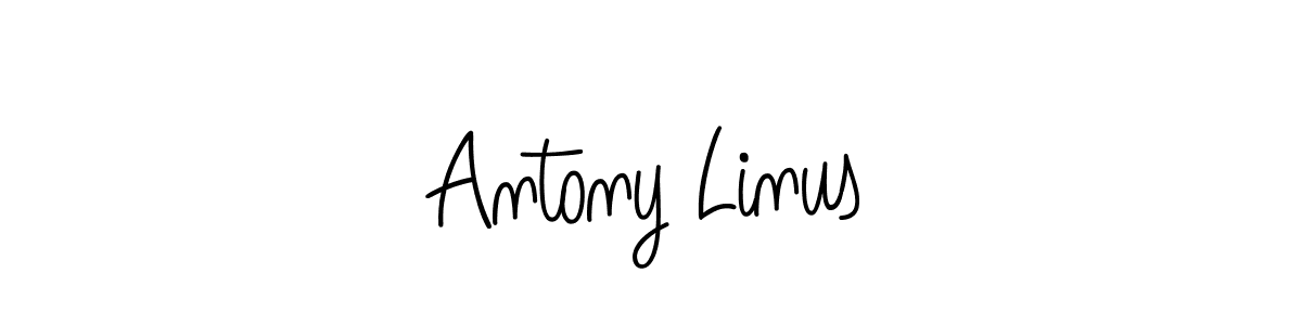 Design your own signature with our free online signature maker. With this signature software, you can create a handwritten (Angelique-Rose-font-FFP) signature for name Antony Linus. Antony Linus signature style 5 images and pictures png