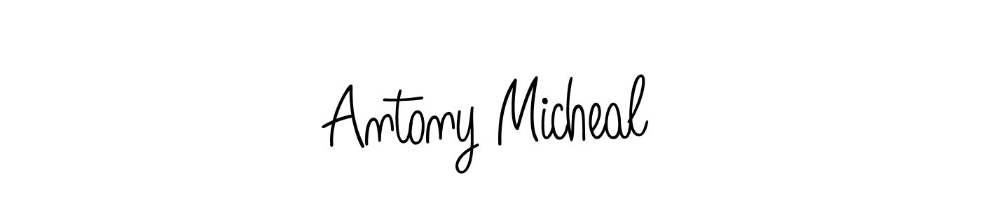 You can use this online signature creator to create a handwritten signature for the name Antony Micheal. This is the best online autograph maker. Antony Micheal signature style 5 images and pictures png