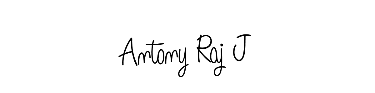 Antony Raj J stylish signature style. Best Handwritten Sign (Angelique-Rose-font-FFP) for my name. Handwritten Signature Collection Ideas for my name Antony Raj J. Antony Raj J signature style 5 images and pictures png