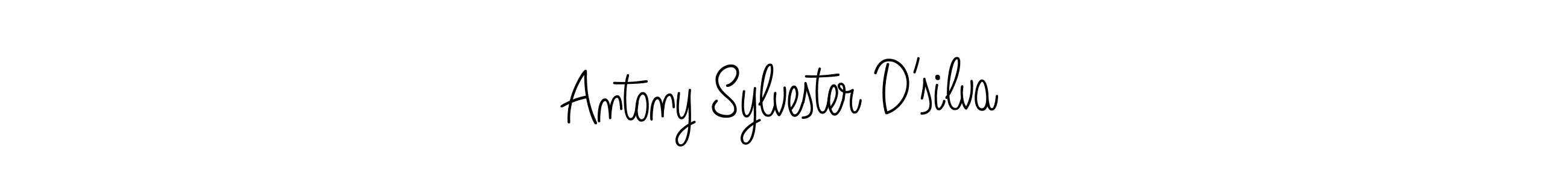 Use a signature maker to create a handwritten signature online. With this signature software, you can design (Angelique-Rose-font-FFP) your own signature for name Antony Sylvester D’silva. Antony Sylvester D’silva signature style 5 images and pictures png