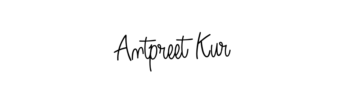 Create a beautiful signature design for name Antpreet Kur. With this signature (Angelique-Rose-font-FFP) fonts, you can make a handwritten signature for free. Antpreet Kur signature style 5 images and pictures png