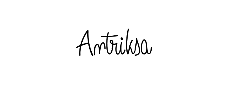 Make a beautiful signature design for name Antriksa. Use this online signature maker to create a handwritten signature for free. Antriksa signature style 5 images and pictures png