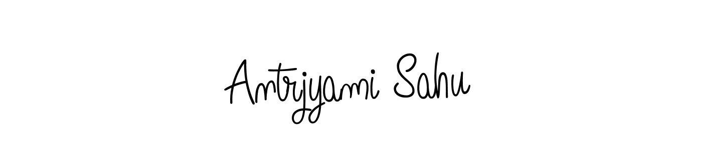 How to make Antrjyami Sahu signature? Angelique-Rose-font-FFP is a professional autograph style. Create handwritten signature for Antrjyami Sahu name. Antrjyami Sahu signature style 5 images and pictures png