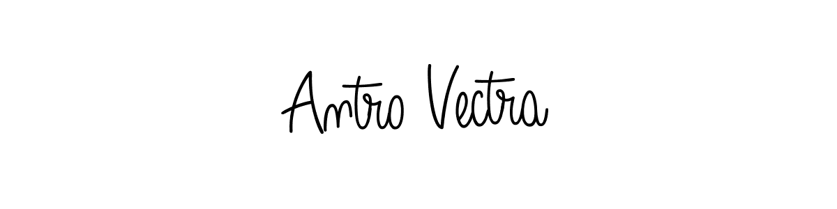 Make a beautiful signature design for name Antro Vectra. With this signature (Angelique-Rose-font-FFP) style, you can create a handwritten signature for free. Antro Vectra signature style 5 images and pictures png