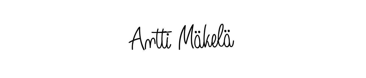 You should practise on your own different ways (Angelique-Rose-font-FFP) to write your name (Antti Mäkelä) in signature. don't let someone else do it for you. Antti Mäkelä signature style 5 images and pictures png