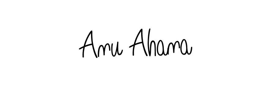 if you are searching for the best signature style for your name Anu Ahana. so please give up your signature search. here we have designed multiple signature styles  using Angelique-Rose-font-FFP. Anu Ahana signature style 5 images and pictures png