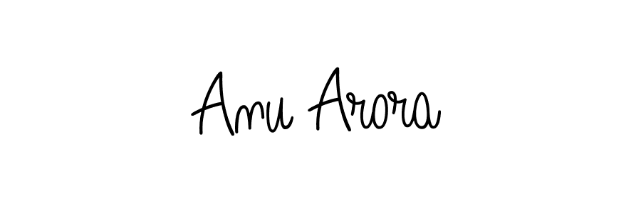 How to make Anu Arora name signature. Use Angelique-Rose-font-FFP style for creating short signs online. This is the latest handwritten sign. Anu Arora signature style 5 images and pictures png