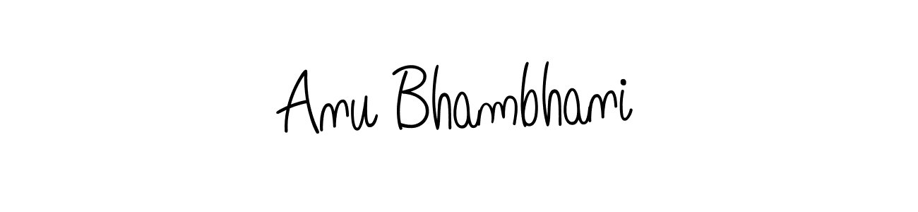 Make a beautiful signature design for name Anu Bhambhani. Use this online signature maker to create a handwritten signature for free. Anu Bhambhani signature style 5 images and pictures png