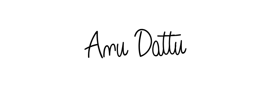 You should practise on your own different ways (Angelique-Rose-font-FFP) to write your name (Anu Dattu) in signature. don't let someone else do it for you. Anu Dattu signature style 5 images and pictures png