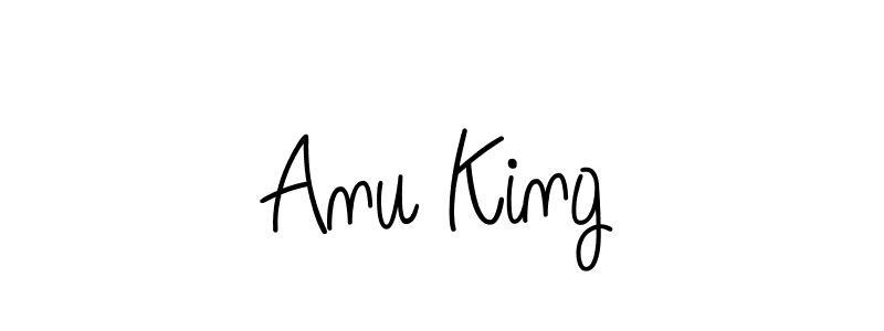You should practise on your own different ways (Angelique-Rose-font-FFP) to write your name (Anu King) in signature. don't let someone else do it for you. Anu King signature style 5 images and pictures png