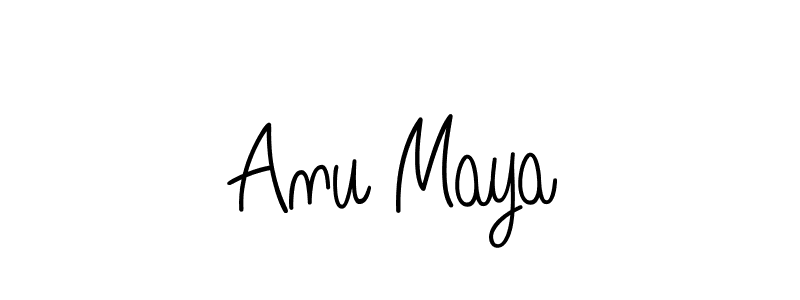 Also You can easily find your signature by using the search form. We will create Anu Maya name handwritten signature images for you free of cost using Angelique-Rose-font-FFP sign style. Anu Maya signature style 5 images and pictures png