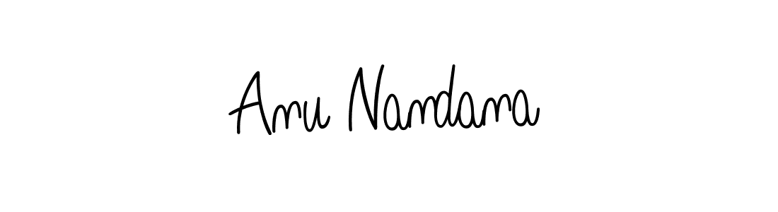 Design your own signature with our free online signature maker. With this signature software, you can create a handwritten (Angelique-Rose-font-FFP) signature for name Anu Nandana. Anu Nandana signature style 5 images and pictures png